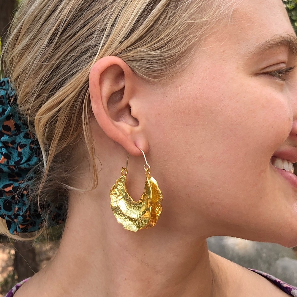 🐚🍃Texture Earrings!☀️ - Picture 6 of 11